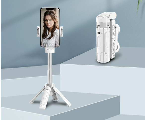 Mini phone Bluetooth selfie stick JC-25, floor mounted anti shake, extendable tripod, portable travel, live streaming, photograp